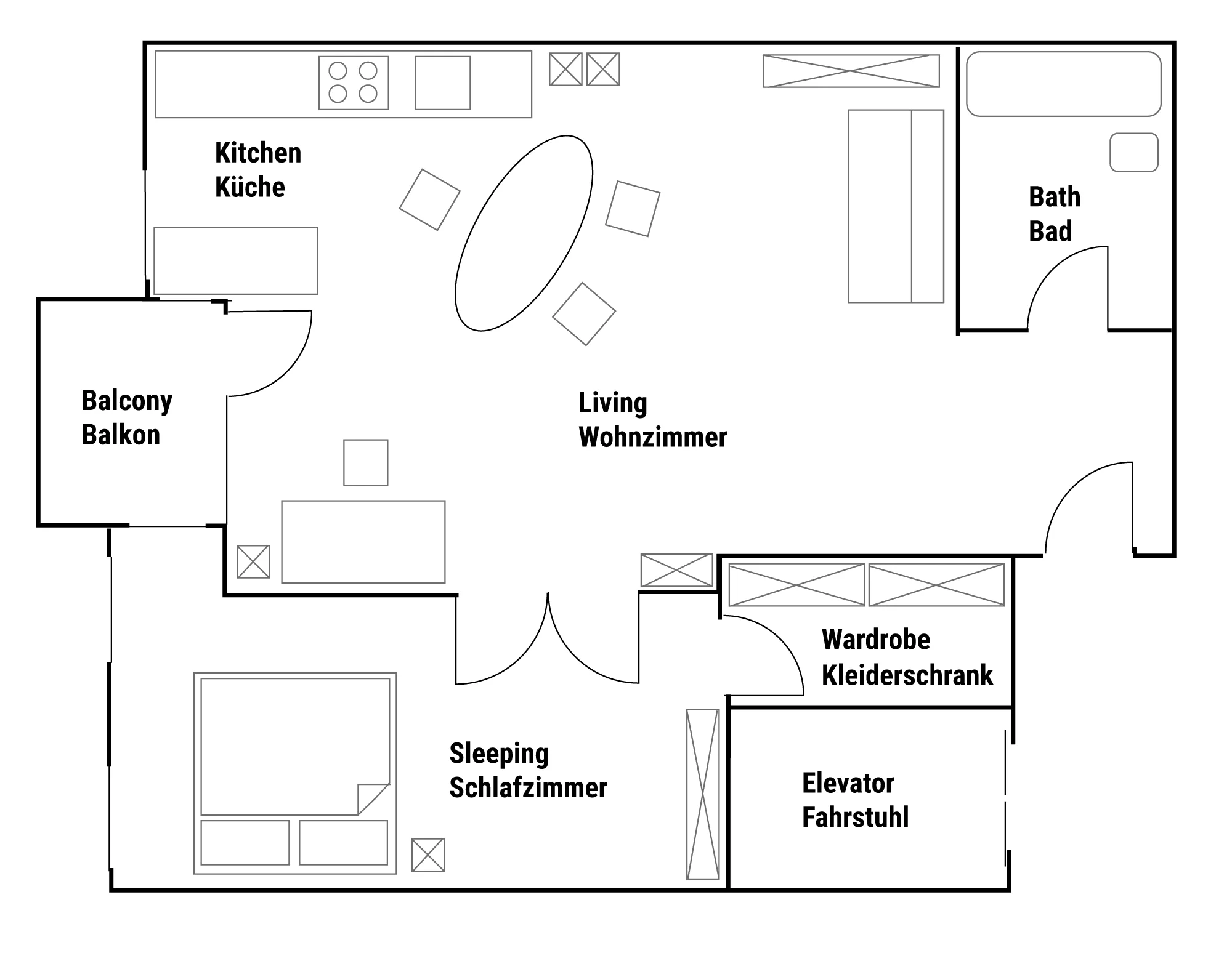 Ada 36 Studio - Grundriss 2025